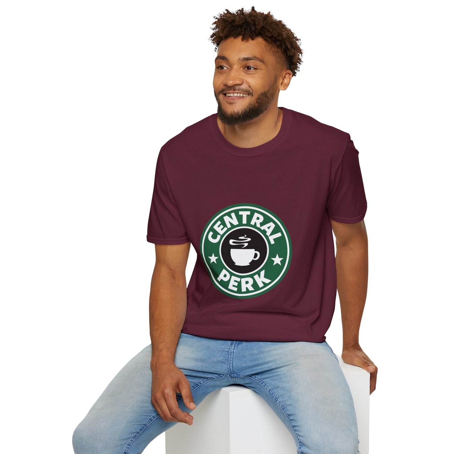Central Perk Coffee T-Shirt — Vintage Coffee Shop Logo Tee