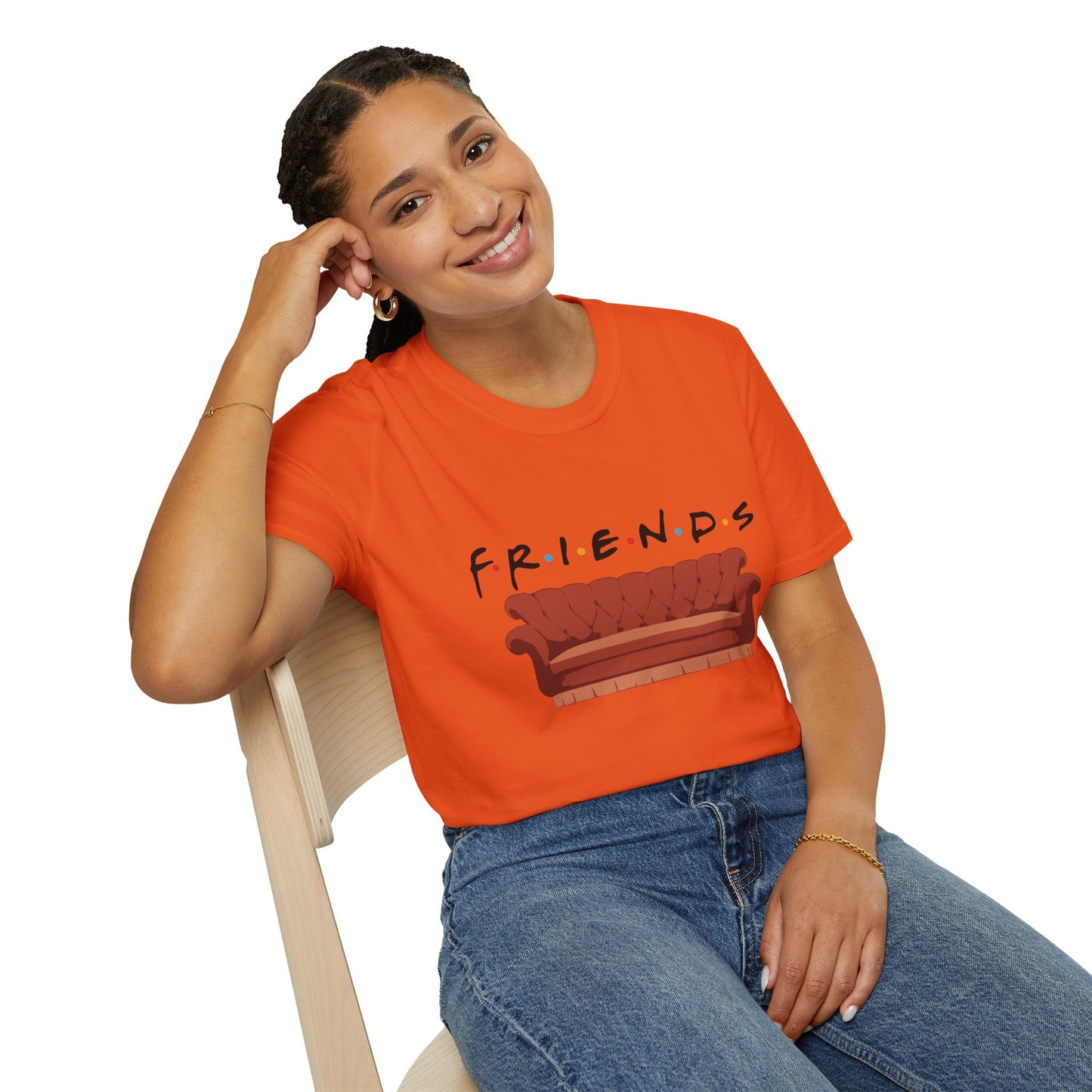 Friends TV Show Couch T-Shirt — Retro Sitcom Logo Tee