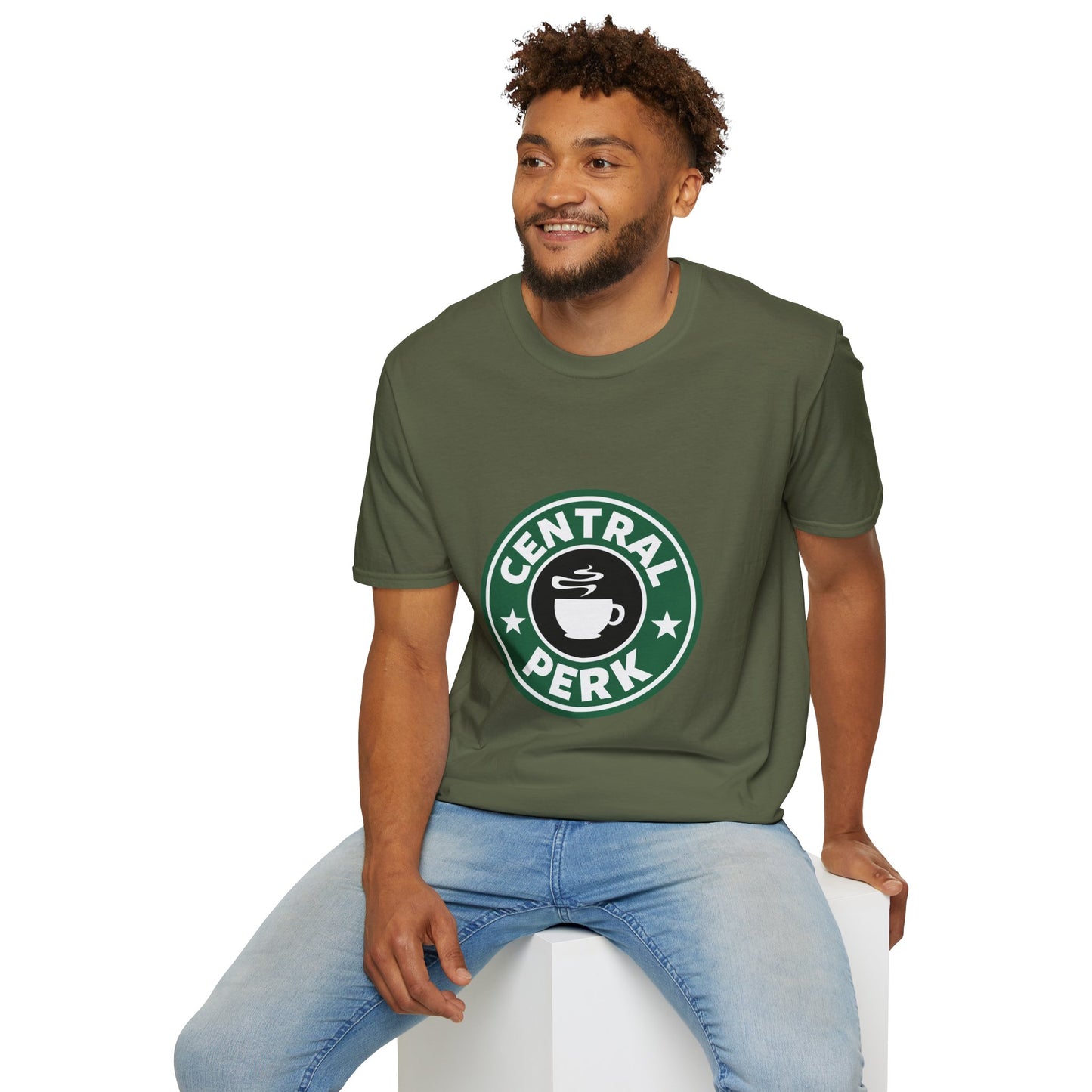 Central Perk Coffee T-Shirt — Vintage Coffee Shop Logo Tee
