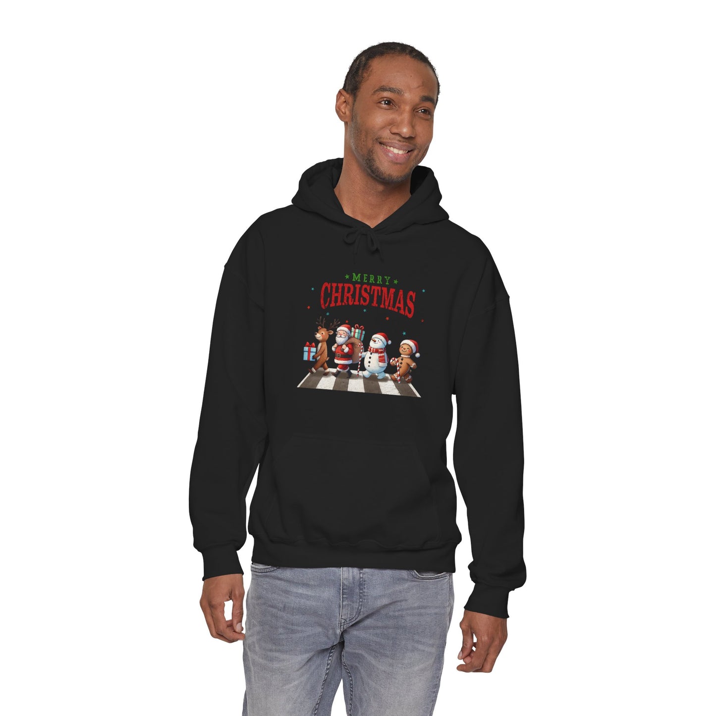 Christmas Choir Hoodie — 'Merry Christmas' Holiday Animal Carolers Sweatshirt