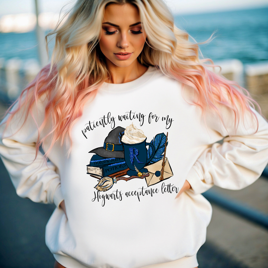 "PATIENTLY WAITING FOR MY HOGWARTS LETTER RAVENCLAW EDITION"