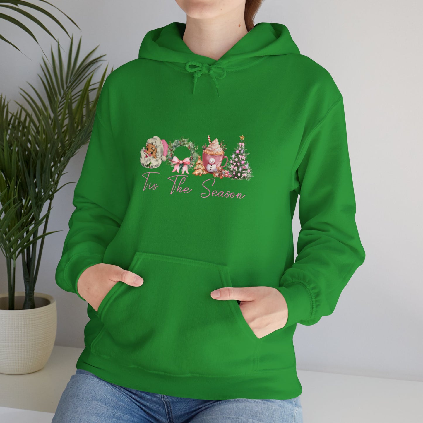 Christmas Wreaths & Trees Hoodie — 'Tis the Season Holiday Sweatshirt