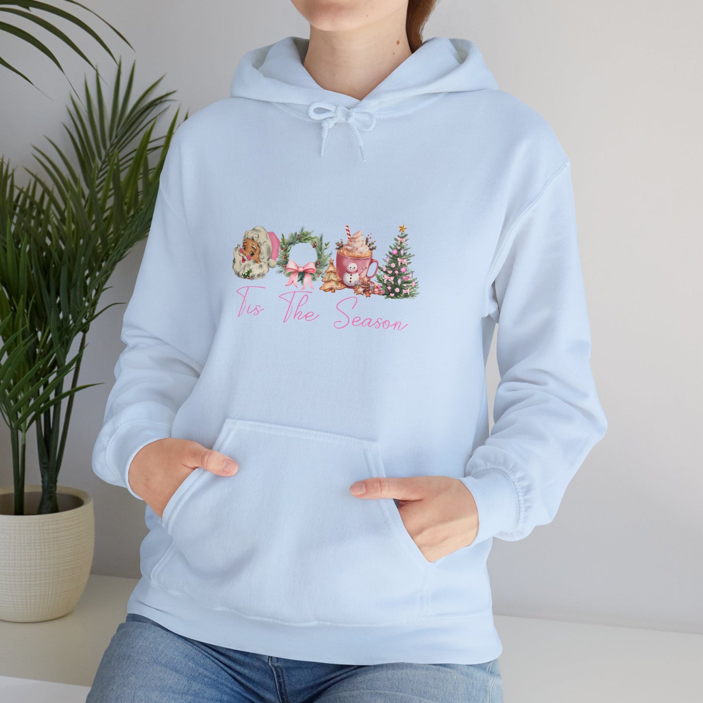 Christmas Wreaths & Trees Hoodie — 'Tis the Season Holiday Sweatshirt