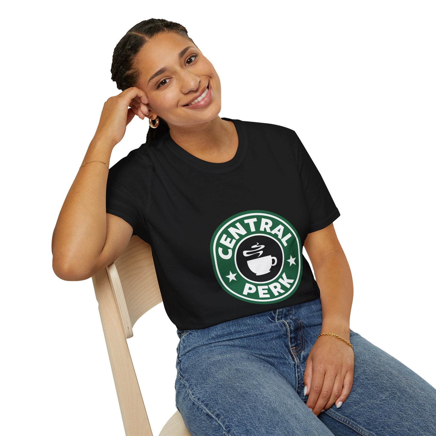 Central Perk Coffee T-Shirt — Vintage Coffee Shop Logo Tee