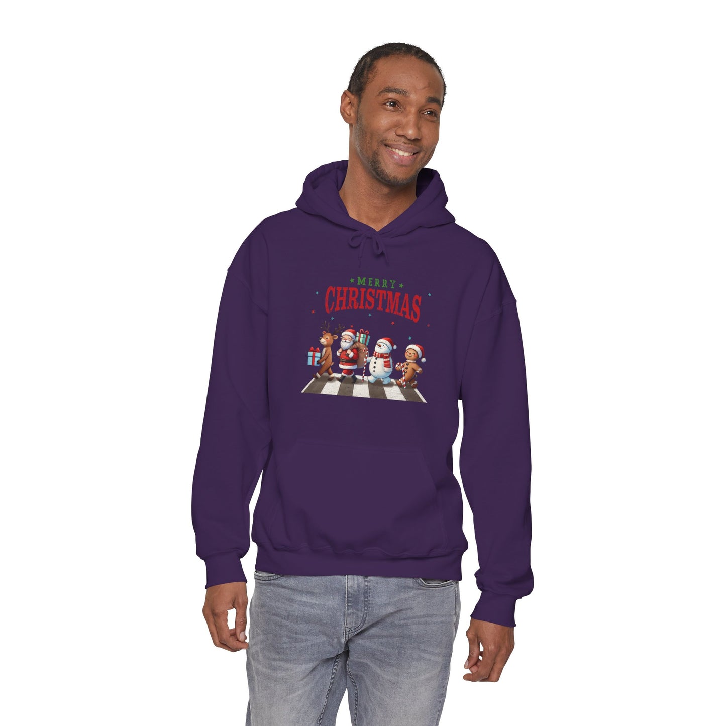 Christmas Choir Hoodie — 'Merry Christmas' Holiday Animal Carolers Sweatshirt