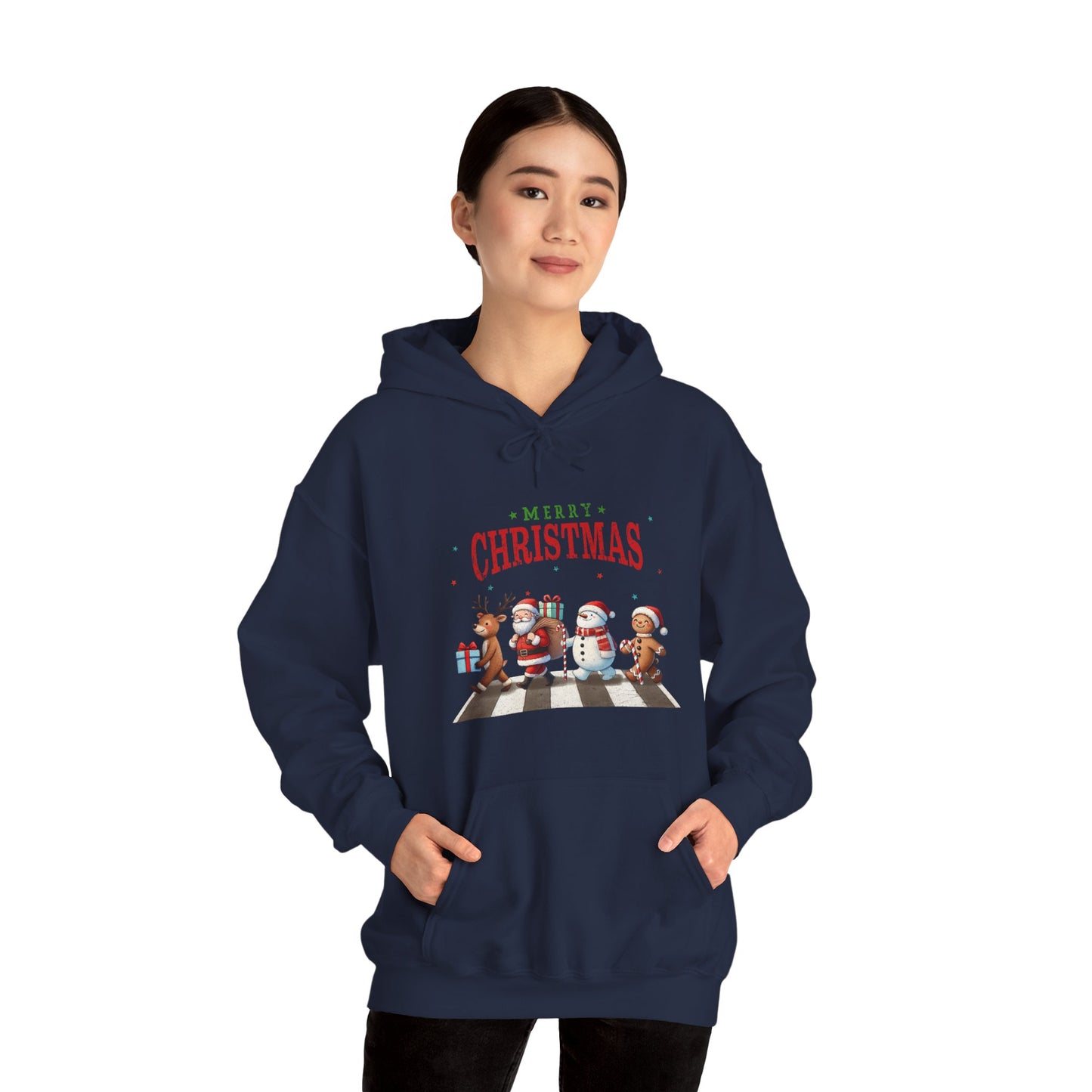 Christmas Choir Hoodie — 'Merry Christmas' Holiday Animal Carolers Sweatshirt