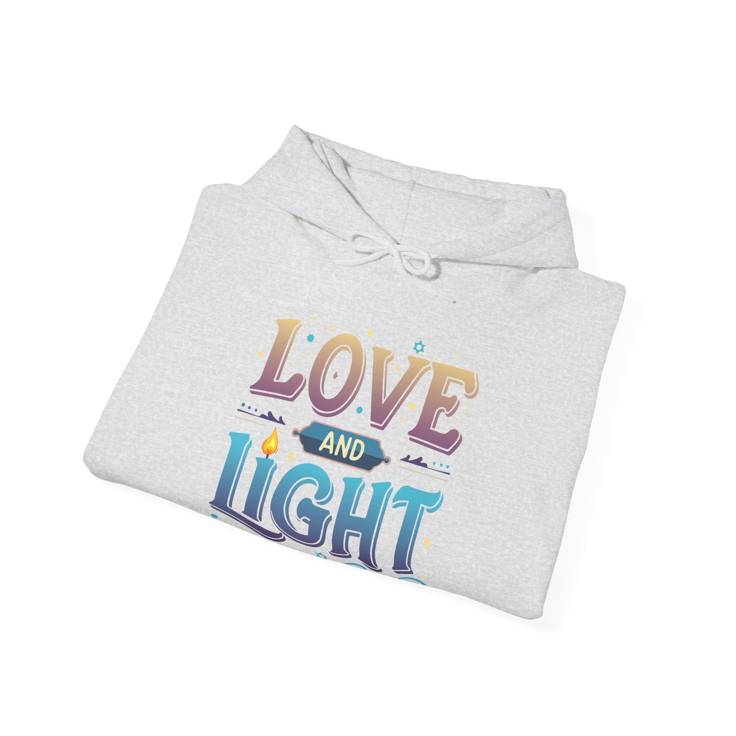 Love and Light Hoodie – Positive Message Pullover for Spiritual & Mindful Living