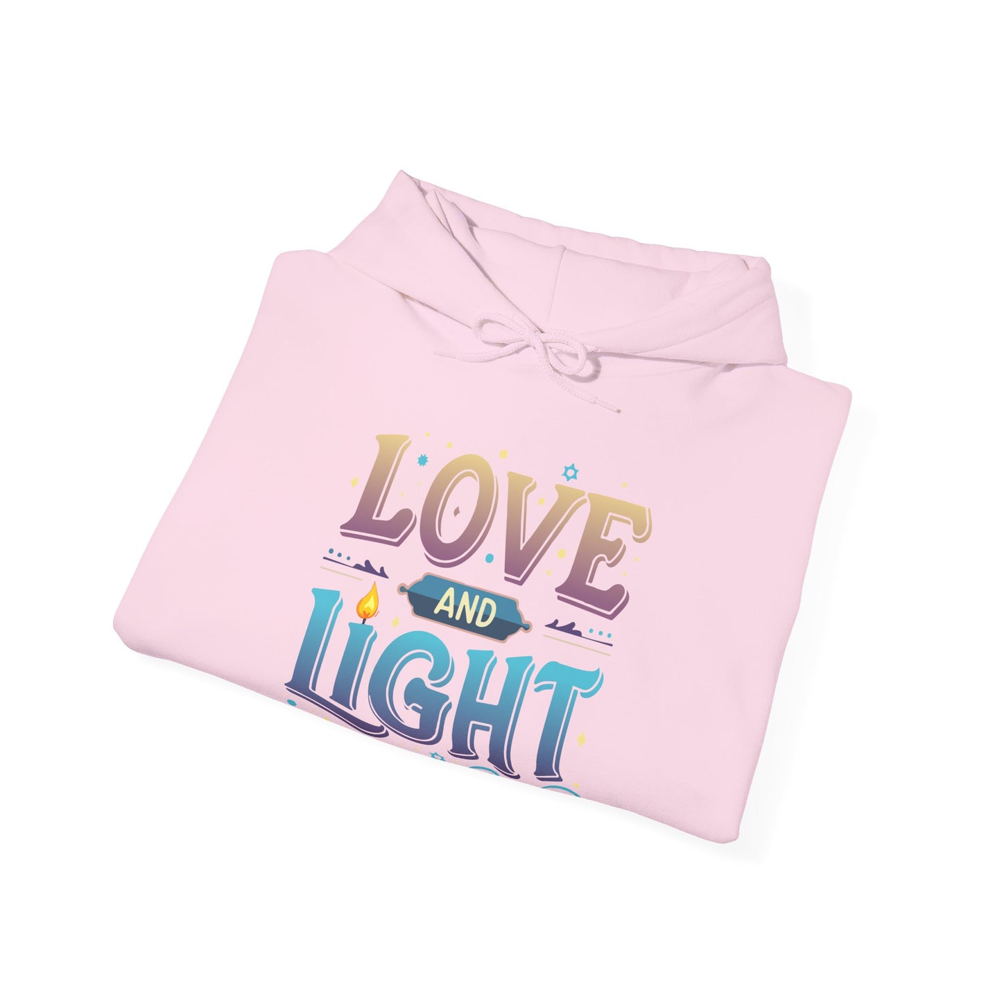 Love and Light Hoodie – Positive Message Pullover for Spiritual & Mindful Living