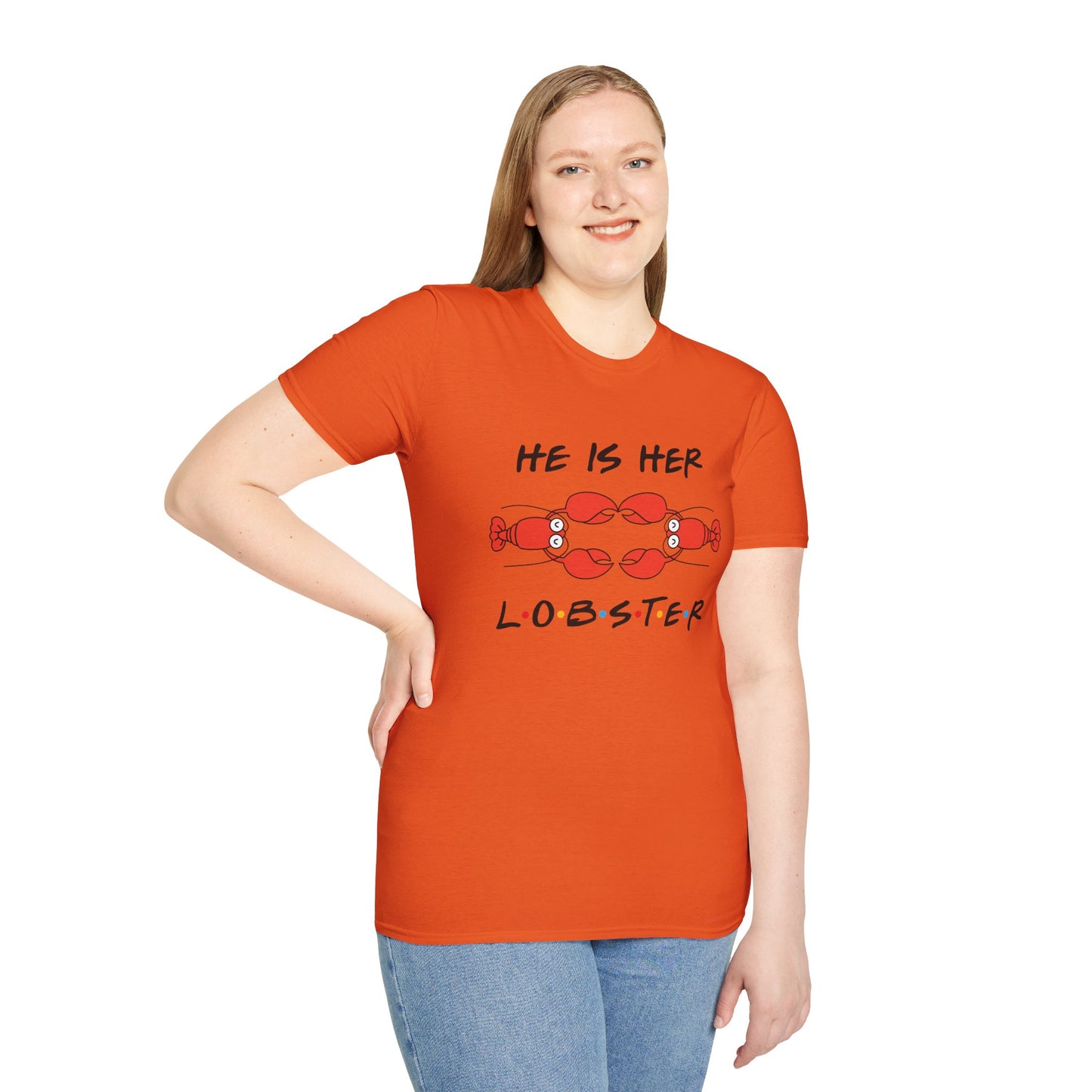 T-Shirt — "He Is Her Lobster" Matching Friends/Partner Tee