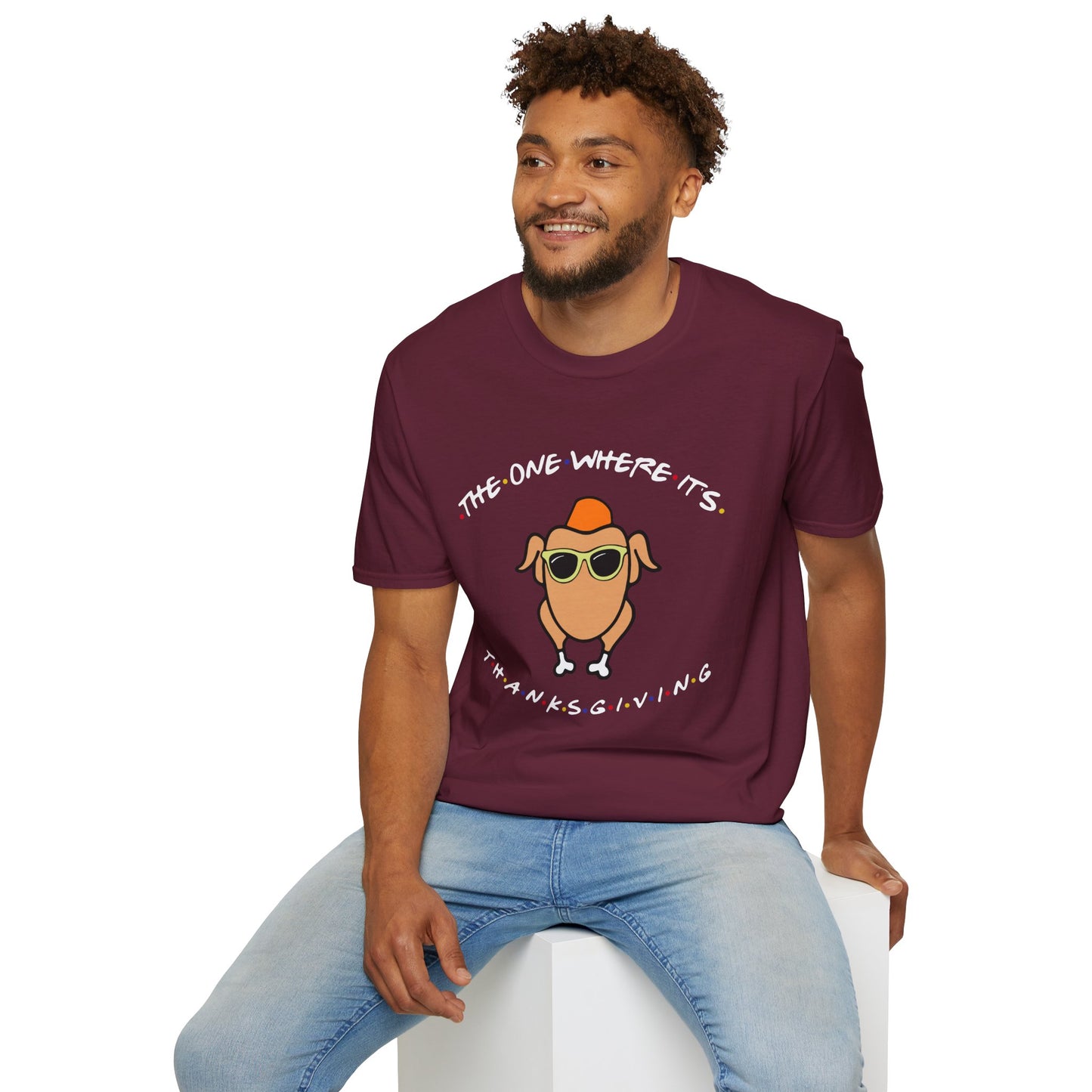Thanksgiving Turkey Tee — "The One Where It's Thanksgiving" Graphic T-Shirt