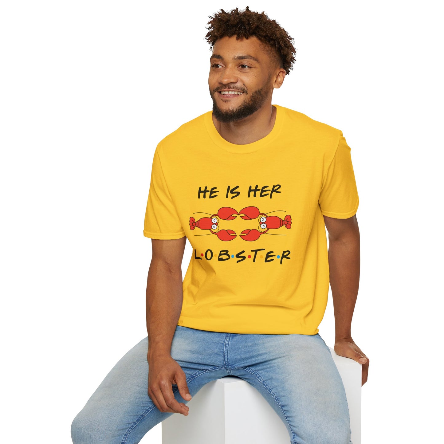 T-Shirt — "He Is Her Lobster" Matching Friends/Partner Tee
