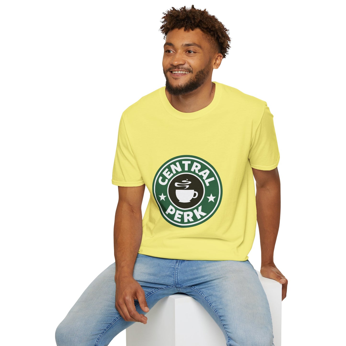 Central Perk Coffee T-Shirt — Vintage Coffee Shop Logo Tee