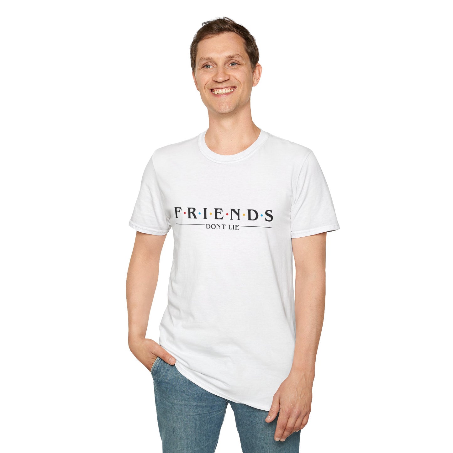 Friends Don't Lie T-Shirt — Stranger Things Inspired Retro Logo Tee