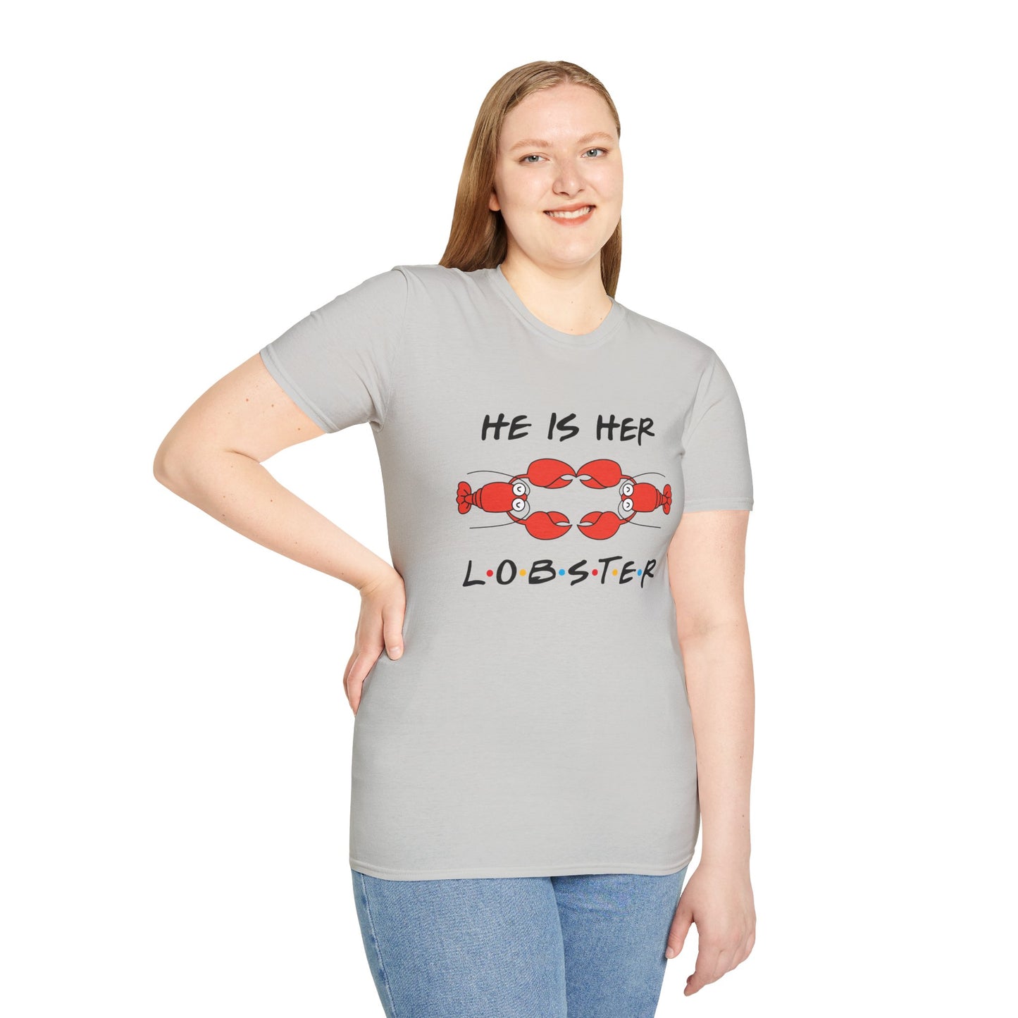 T-Shirt — "He Is Her Lobster" Matching Friends/Partner Tee