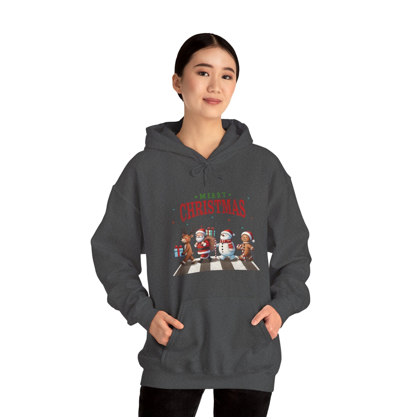Christmas Choir Hoodie — 'Merry Christmas' Holiday Animal Carolers Sweatshirt