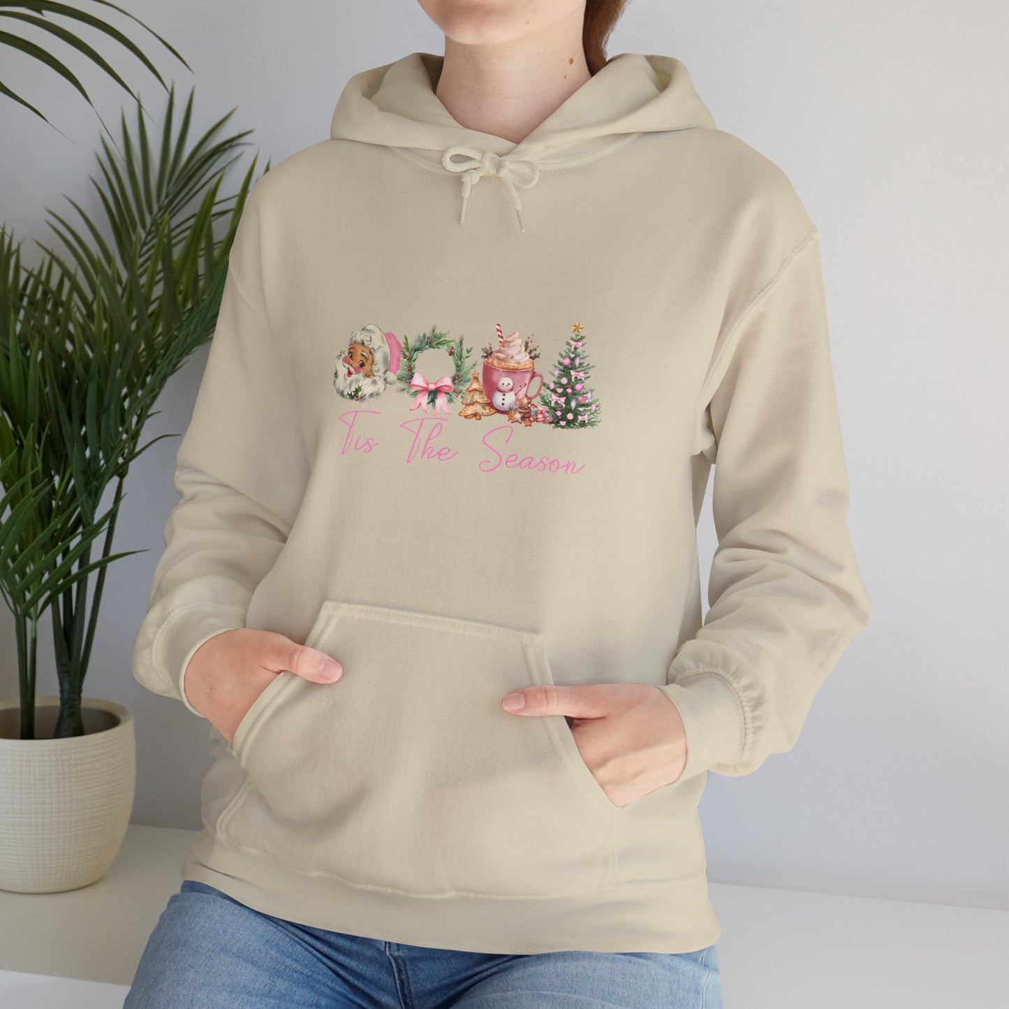 Christmas Wreaths & Trees Hoodie — 'Tis the Season Holiday Sweatshirt