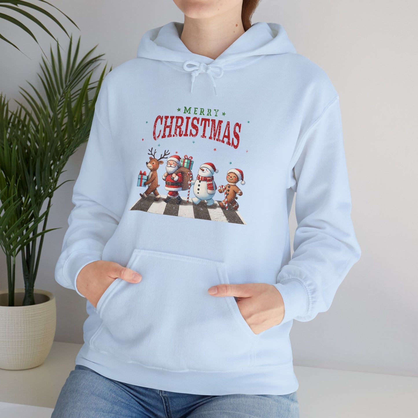 Christmas Choir Hoodie — 'Merry Christmas' Holiday Animal Carolers Sweatshirt