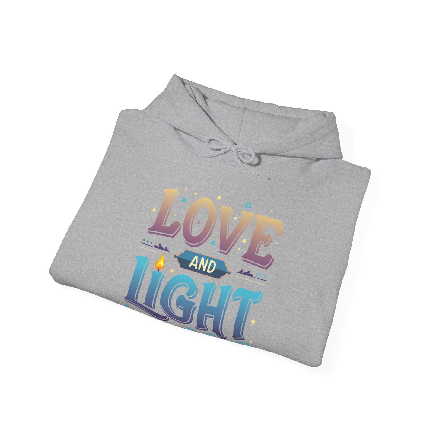 Love and Light Hoodie – Positive Message Pullover for Spiritual & Mindful Living