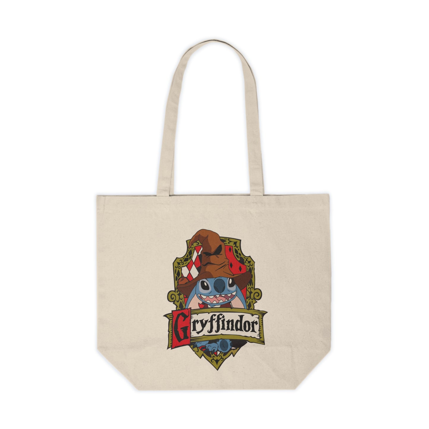 Gryffindor Crest Canvas Tote Bag — Wizarding House Shopper