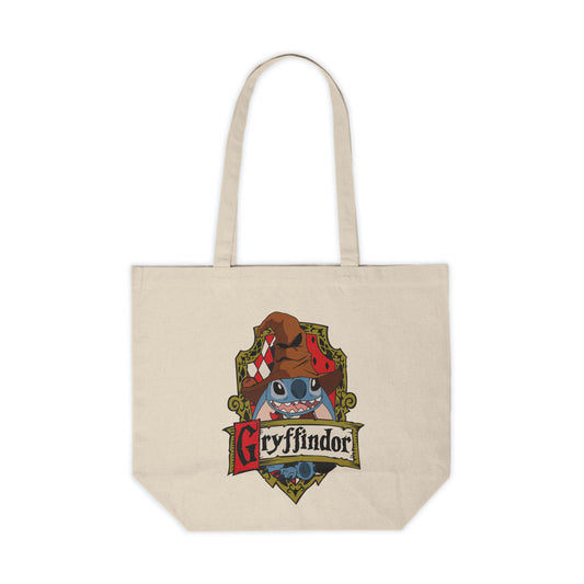 Gryffindor Crest Canvas Tote Bag — Wizarding House Shopper