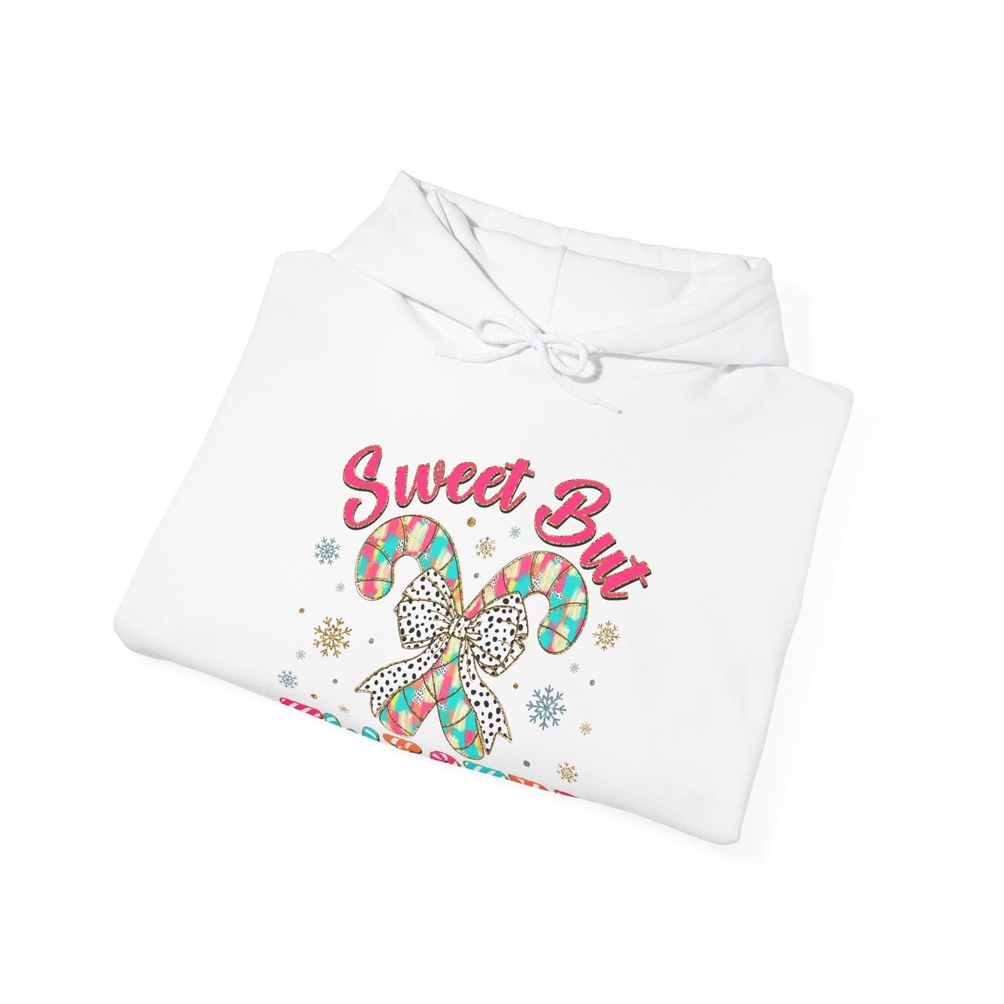 Sweet But Twisted Hoodie – Candy Cane Butterfly Christmas Sweatshirt