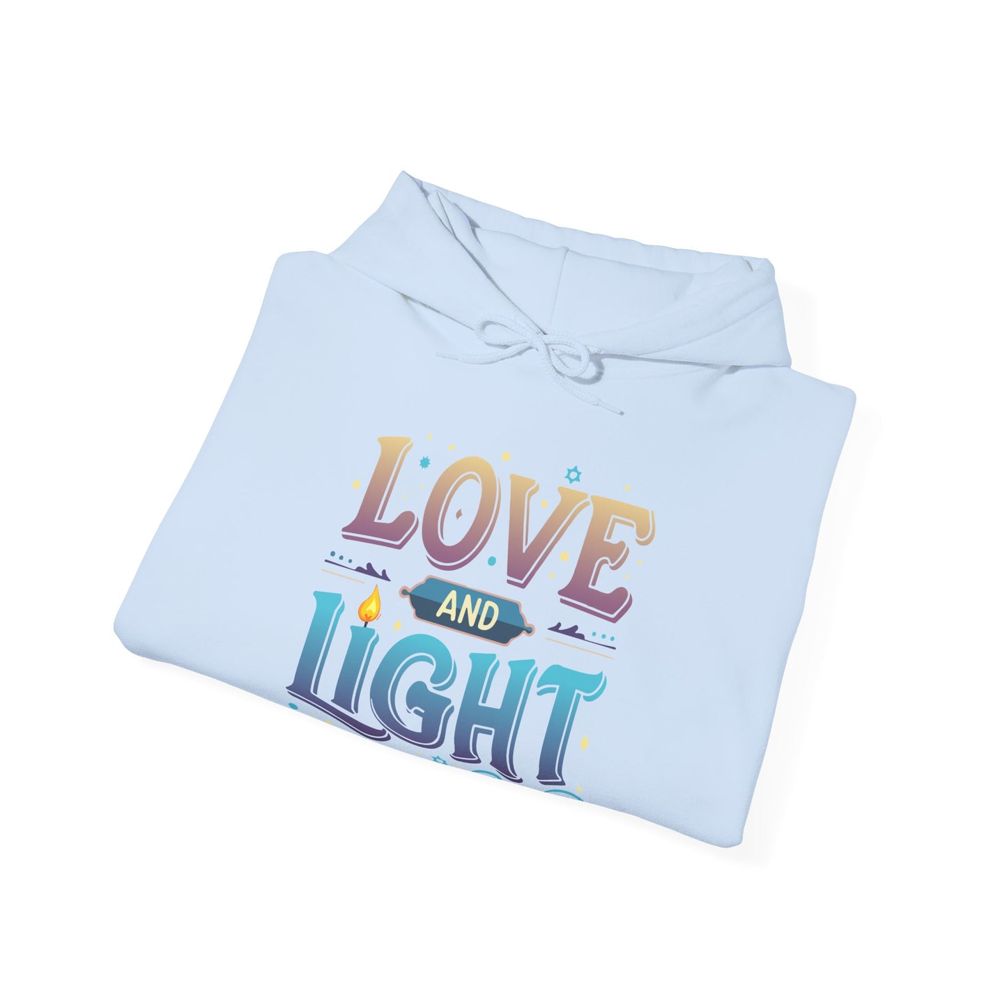 Love and Light Hoodie – Positive Message Pullover for Spiritual & Mindful Living