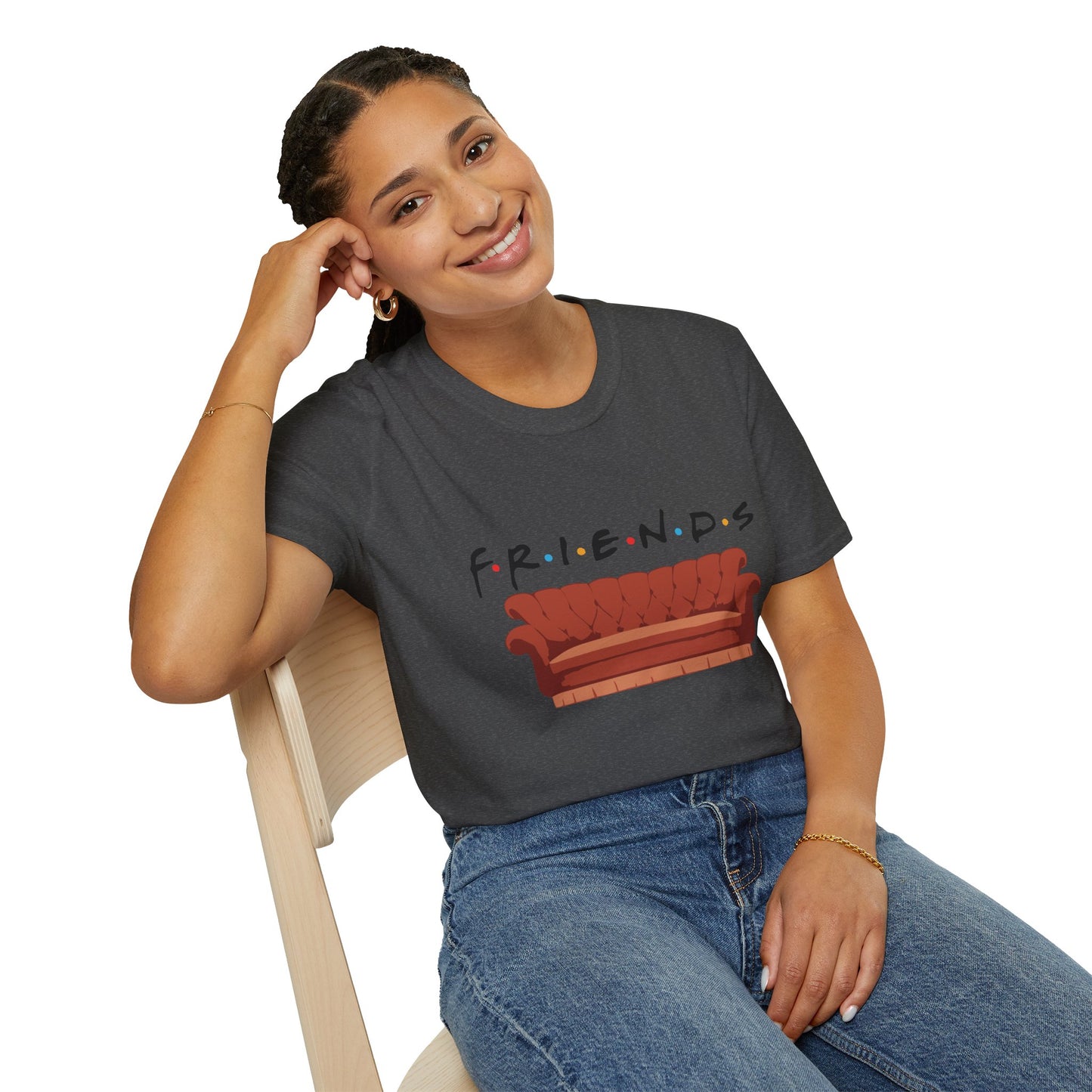 Friends TV Show Couch T-Shirt — Retro Sitcom Logo Tee