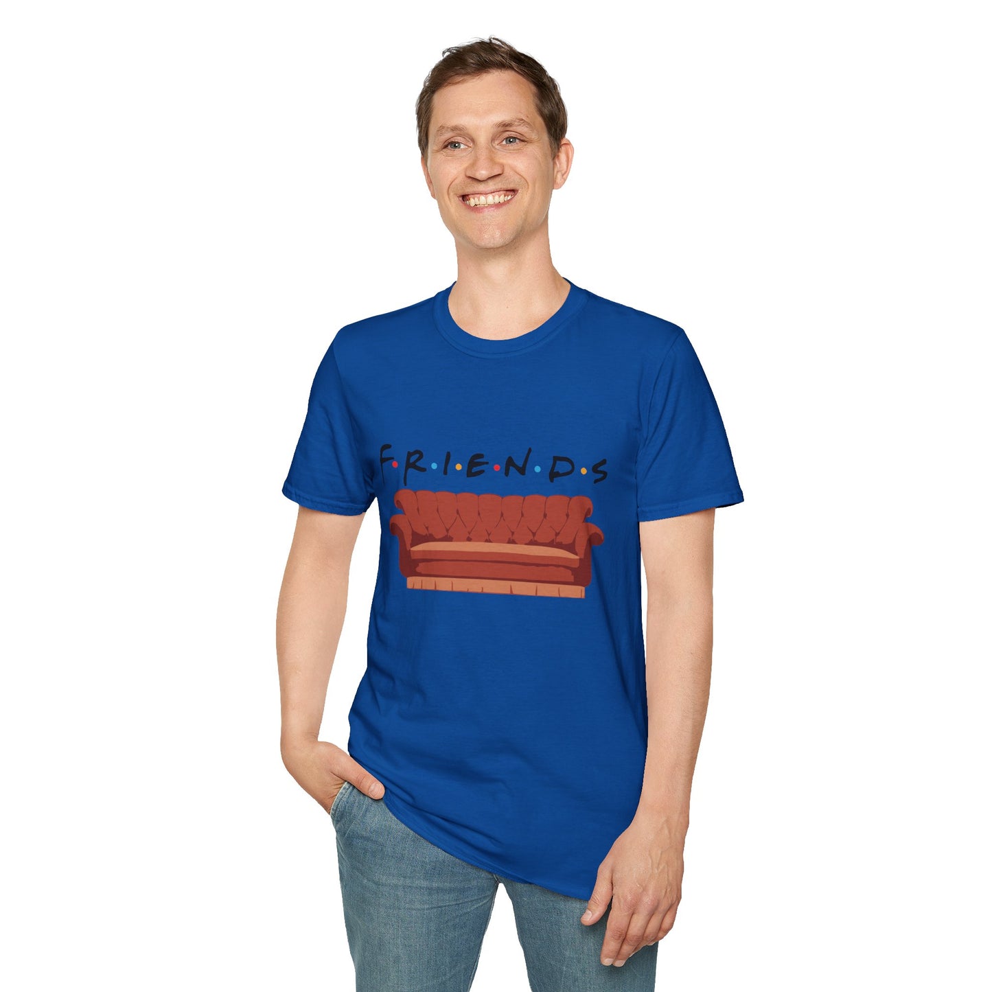 Friends TV Show Couch T-Shirt — Retro Sitcom Logo Tee