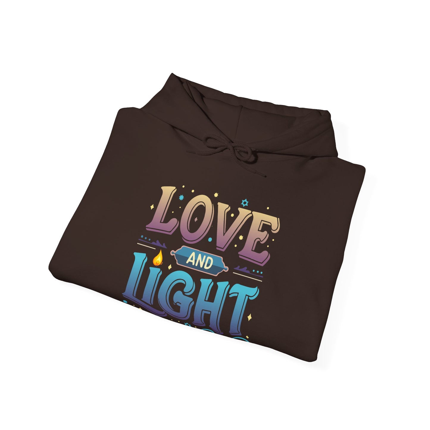 Love and Light Hoodie – Positive Message Pullover for Spiritual & Mindful Living