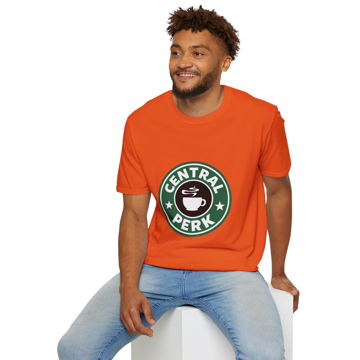 Central Perk Coffee T-Shirt — Vintage Coffee Shop Logo Tee