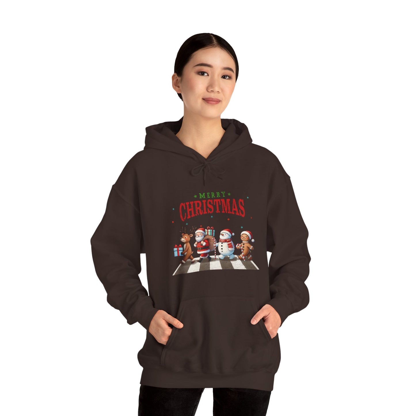 Christmas Choir Hoodie — 'Merry Christmas' Holiday Animal Carolers Sweatshirt