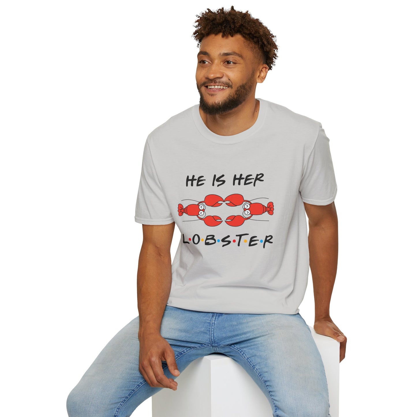 T-Shirt — "He Is Her Lobster" Matching Friends/Partner Tee