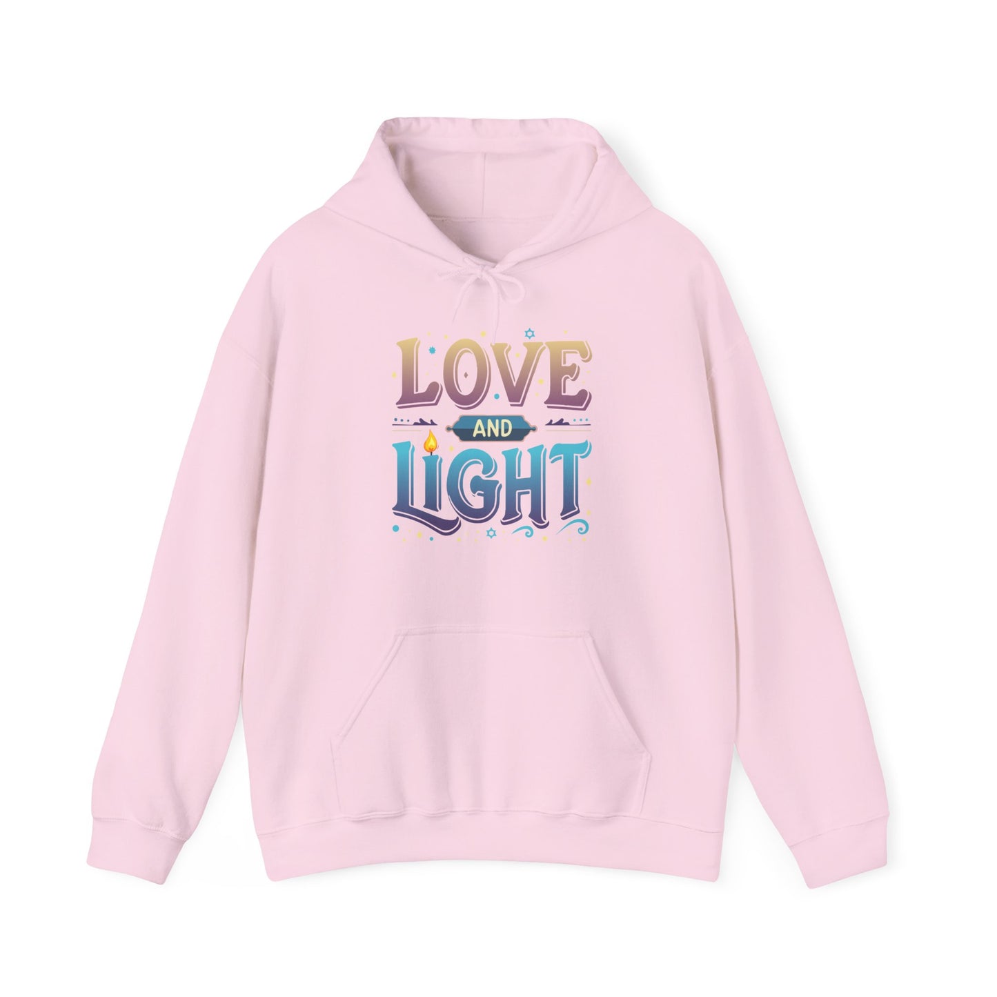 Love and Light Hoodie – Positive Message Pullover for Spiritual & Mindful Living