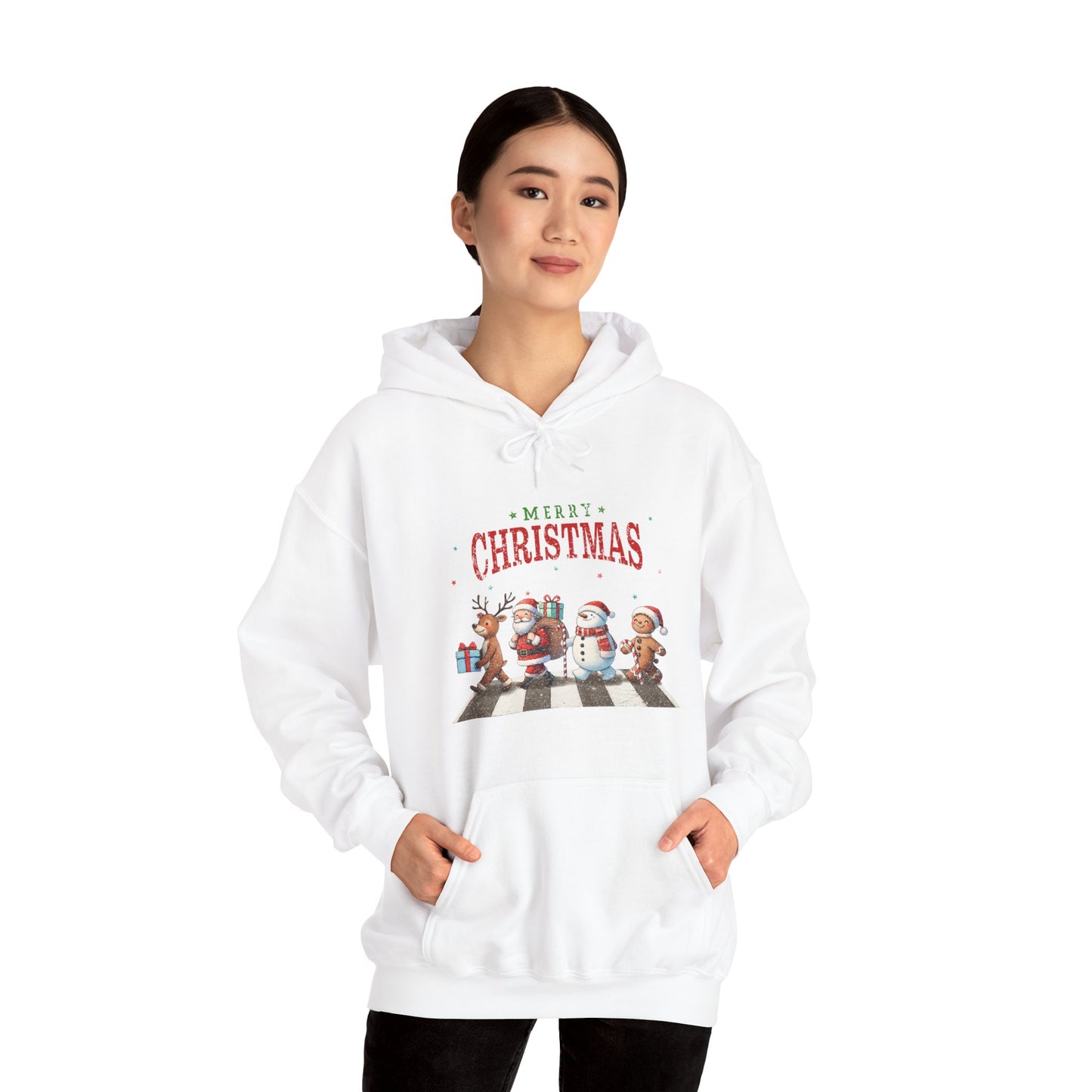 Christmas Choir Hoodie — 'Merry Christmas' Holiday Animal Carolers Sweatshirt