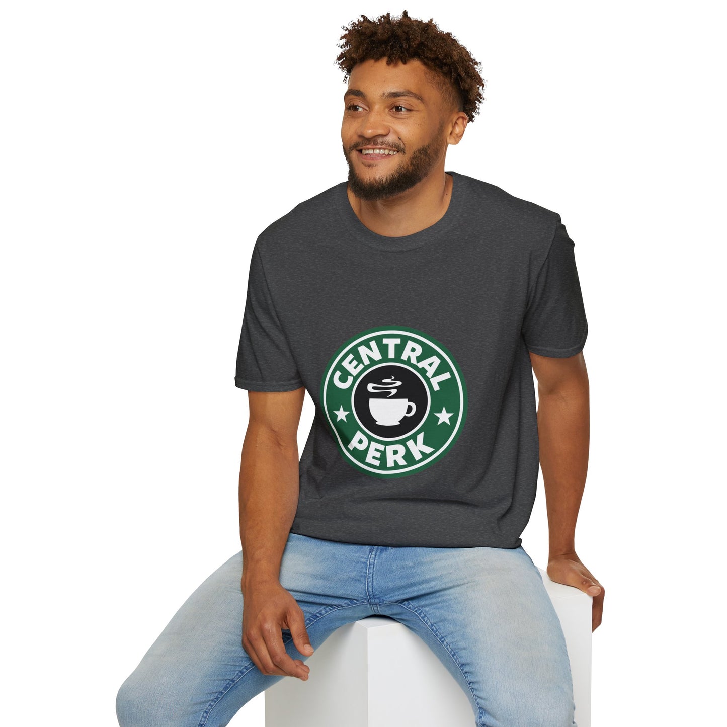 Central Perk Coffee T-Shirt — Vintage Coffee Shop Logo Tee