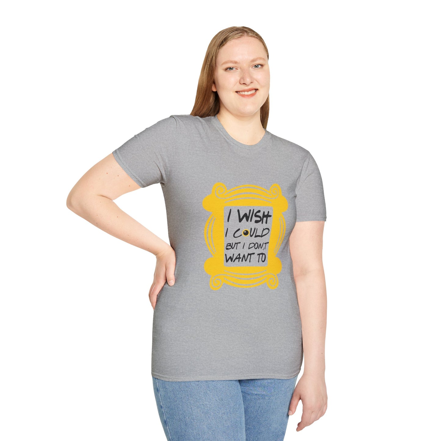 Funny 'I Wish I Could But I Don't Want To' T-Shirt