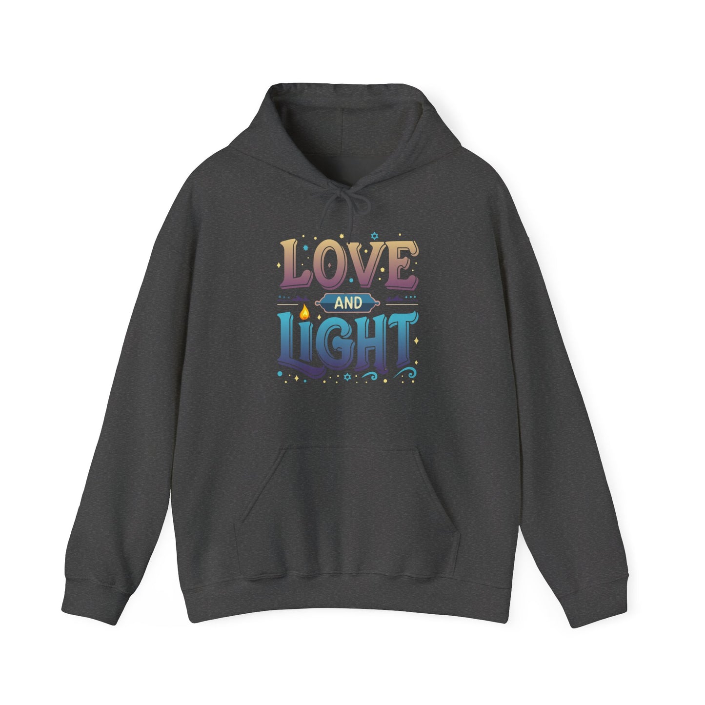 Love and Light Hoodie – Positive Message Pullover for Spiritual & Mindful Living