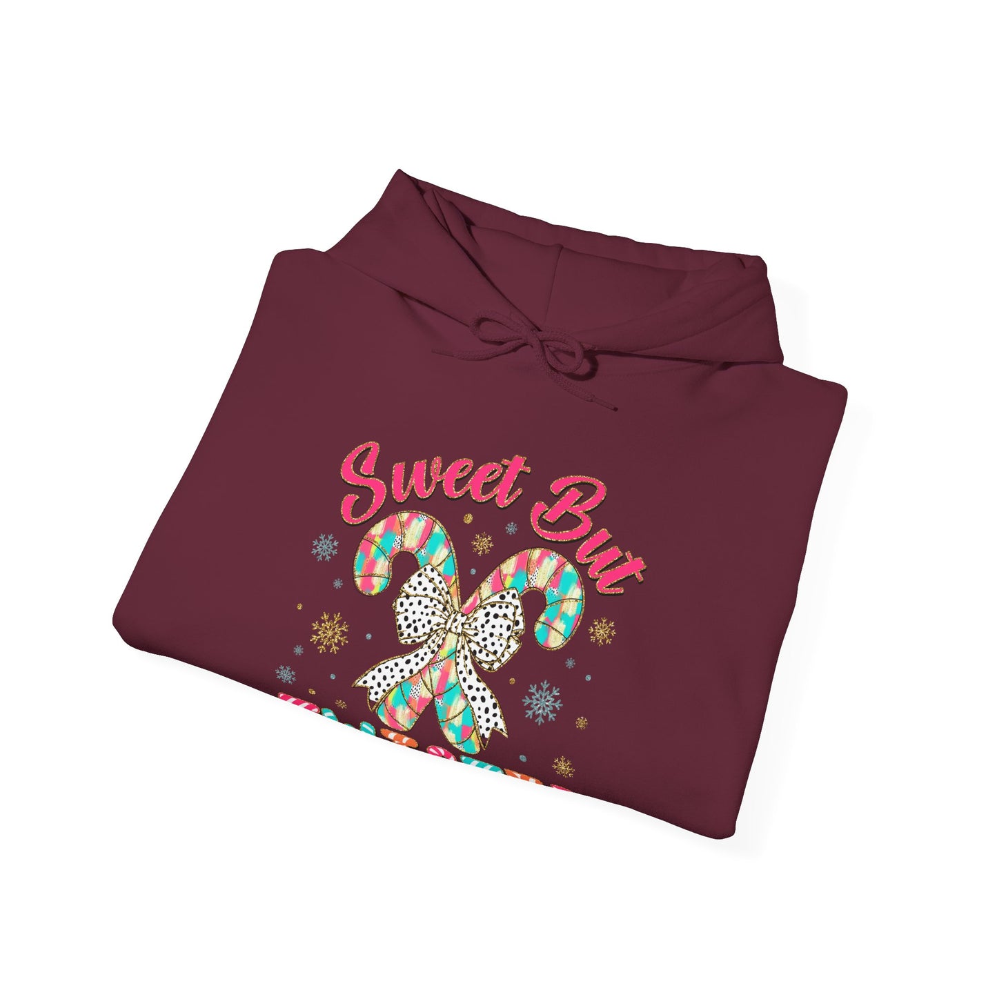 Sweet But Twisted Hoodie – Candy Cane Butterfly Christmas Sweatshirt