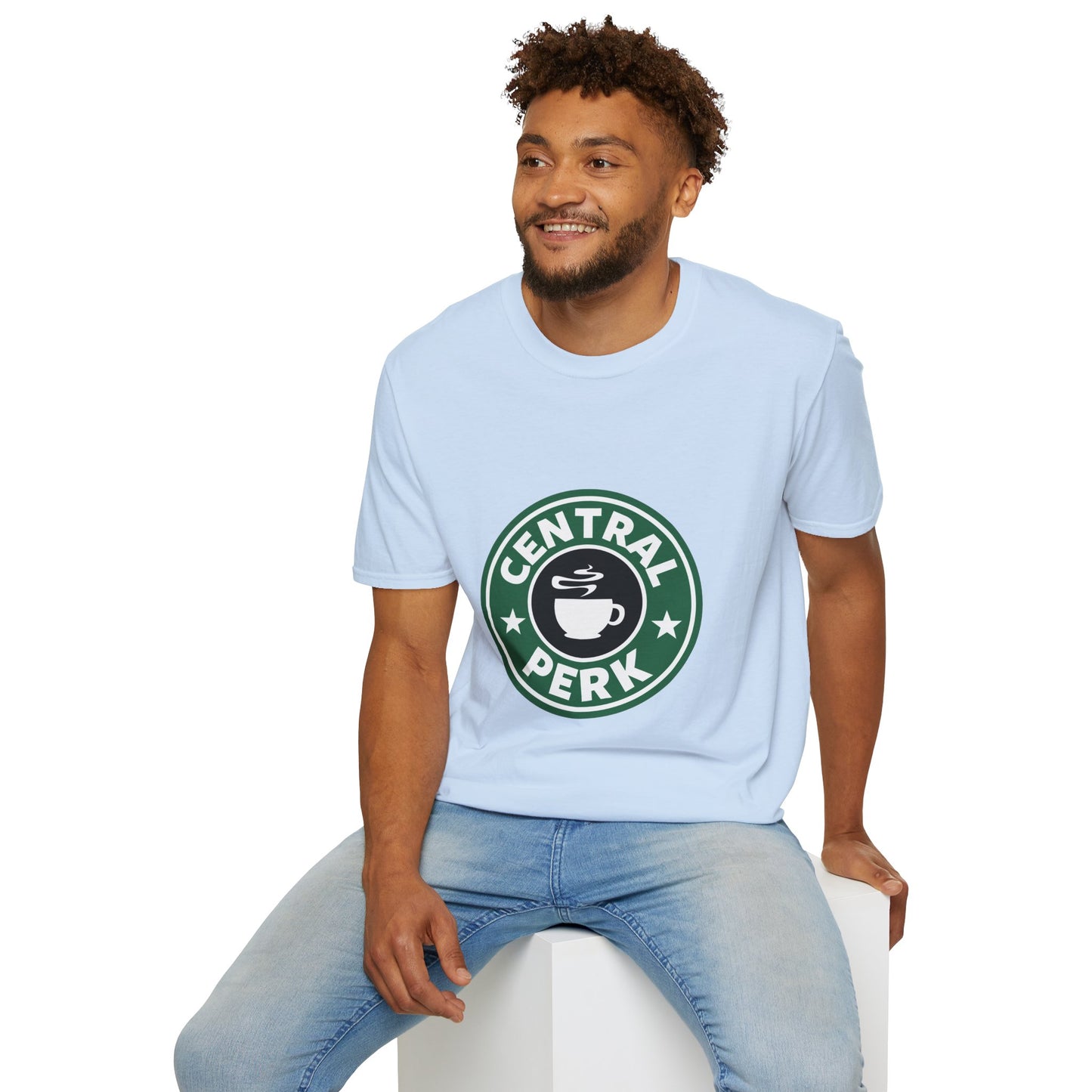 Central Perk Coffee T-Shirt — Vintage Coffee Shop Logo Tee