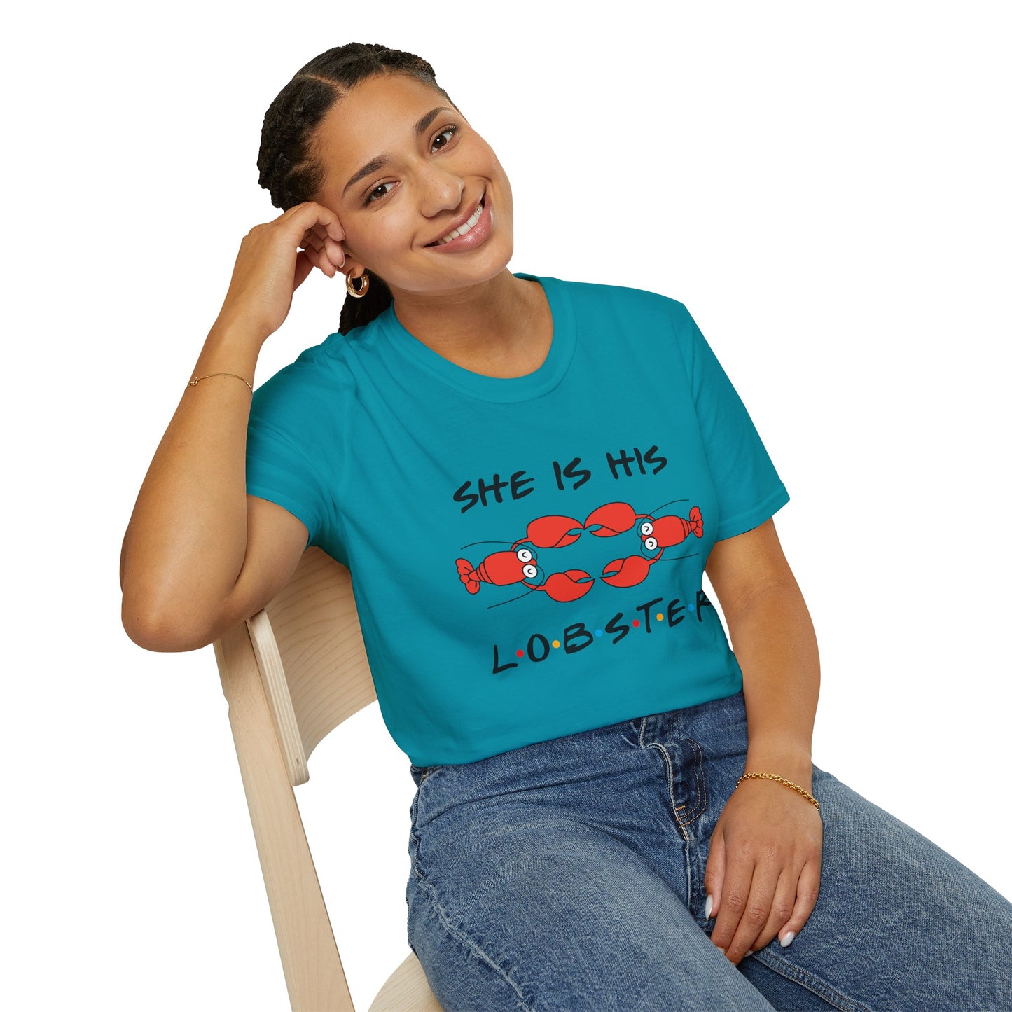 She Is His Lobster T-Shirt – Couples Friends TV Show Inspired Tee