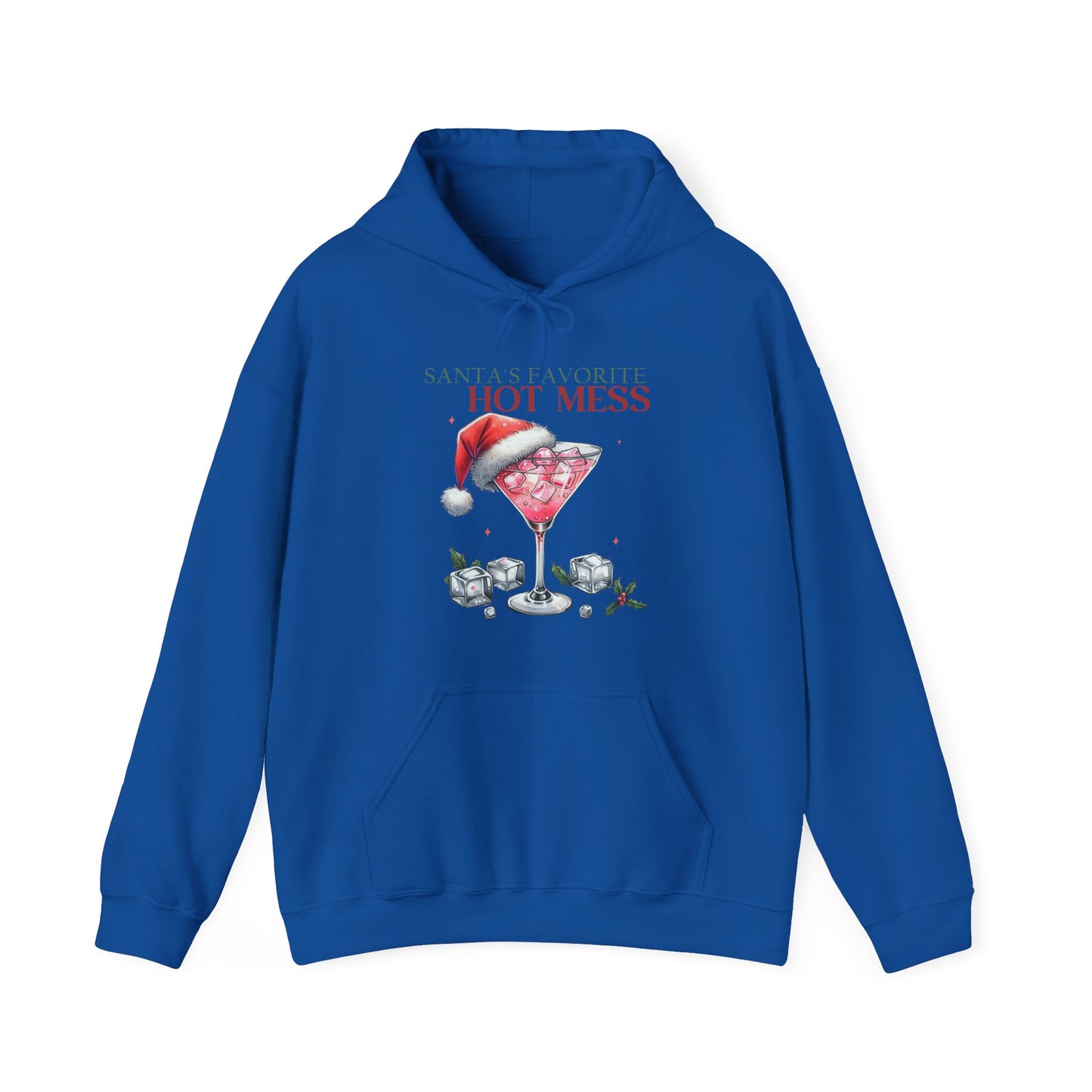 Christmas 'Hot Mess' Cocktail Hoodie — Funny Holiday Party Sweatshirt