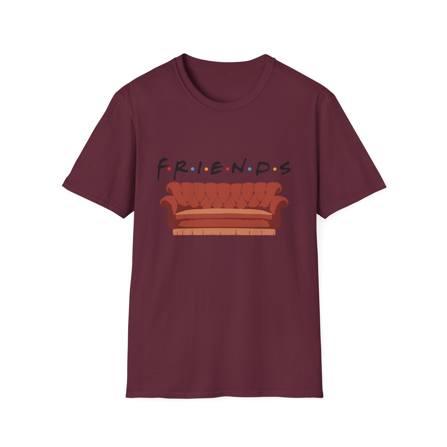 Friends TV Show Couch T-Shirt — Retro Sitcom Logo Tee