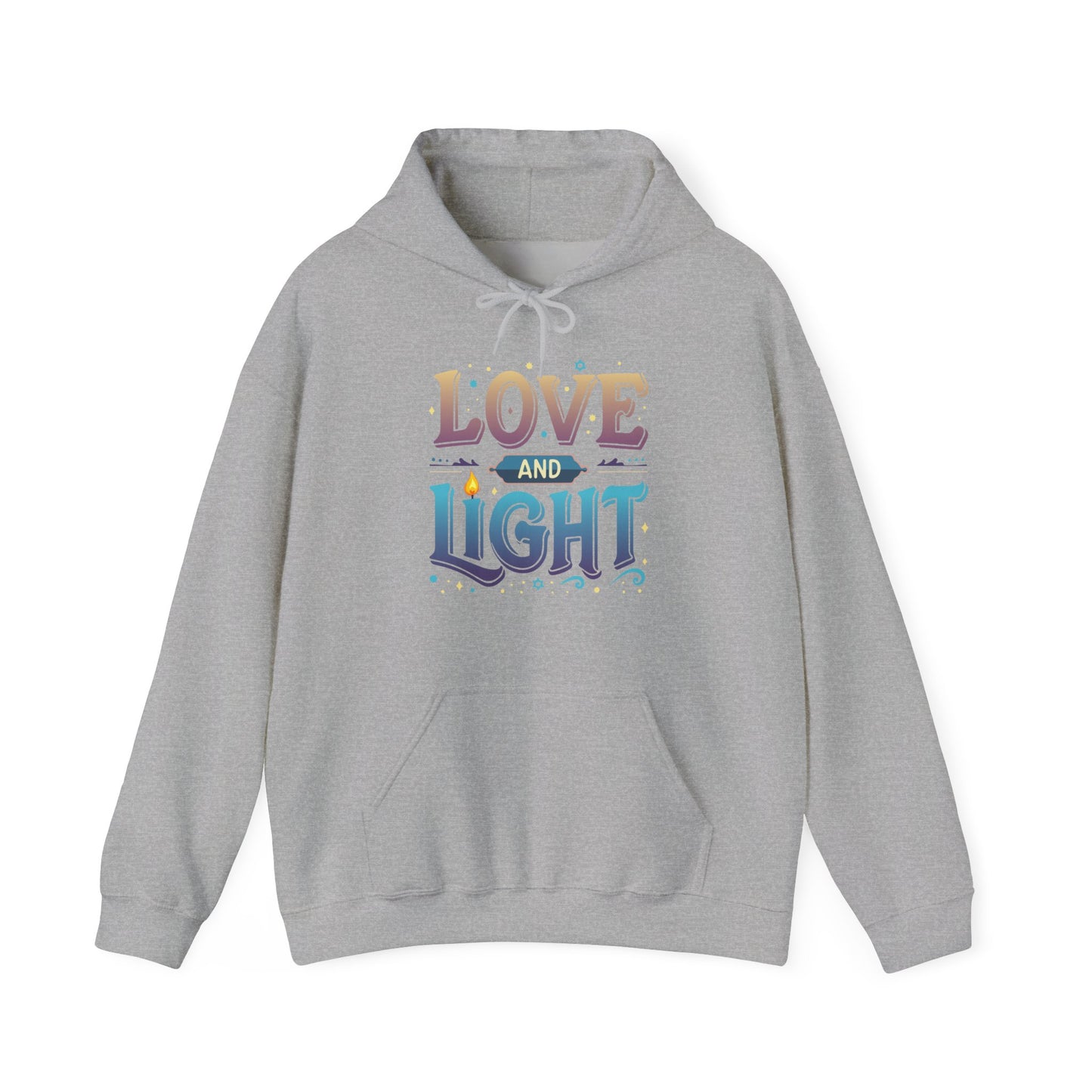 Love and Light Hoodie – Positive Message Pullover for Spiritual & Mindful Living