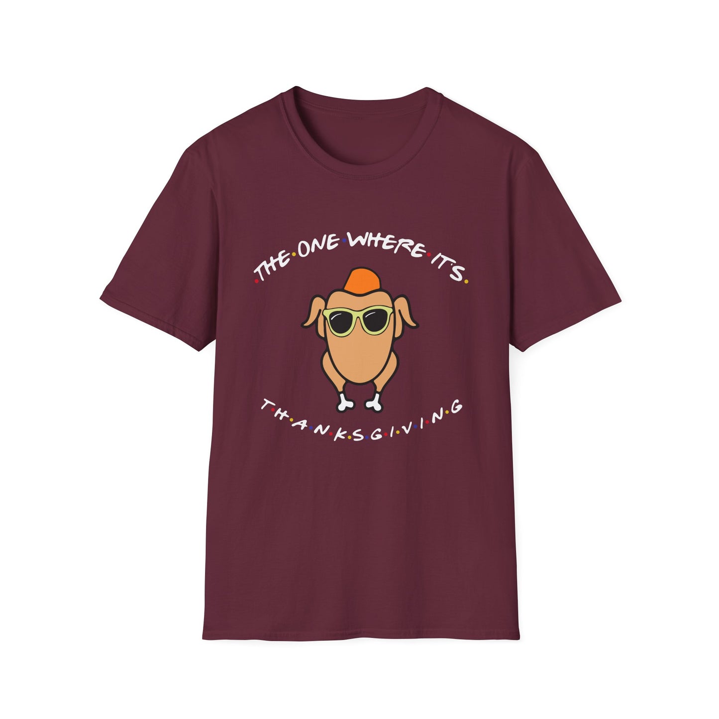 Thanksgiving Turkey Tee — "The One Where It's Thanksgiving" Graphic T-Shirt