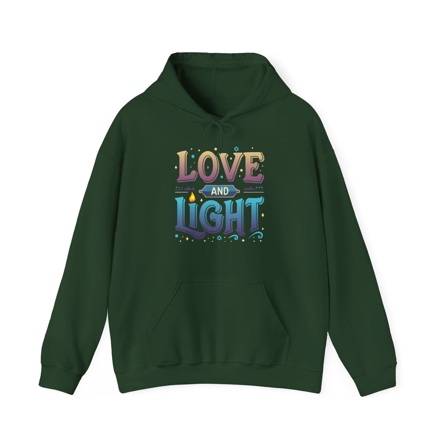 Love and Light Hoodie – Positive Message Pullover for Spiritual & Mindful Living