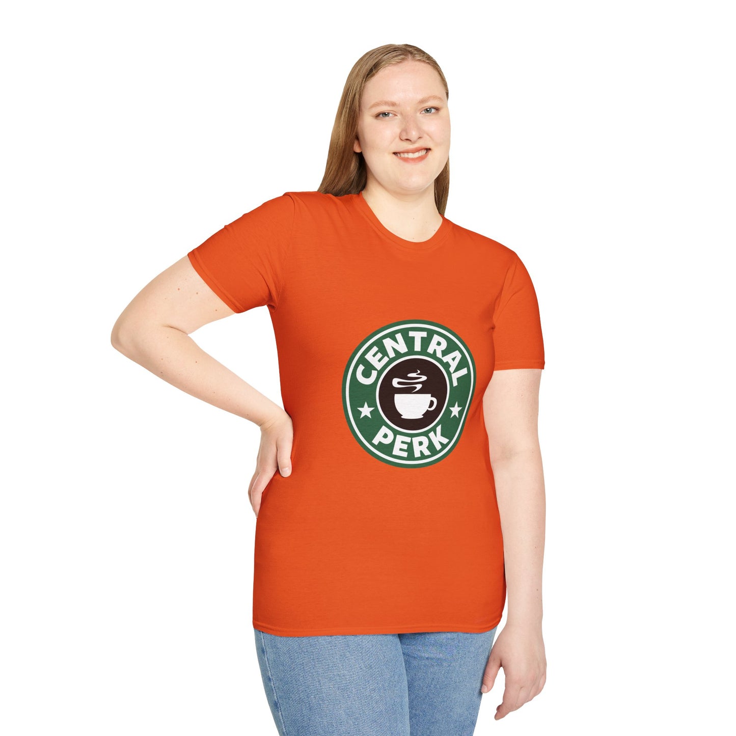 Central Perk Coffee T-Shirt — Vintage Coffee Shop Logo Tee
