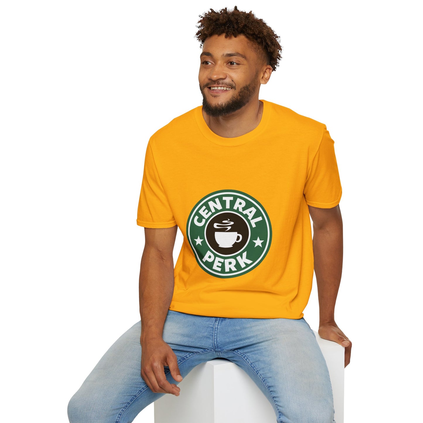 Central Perk Coffee T-Shirt — Vintage Coffee Shop Logo Tee