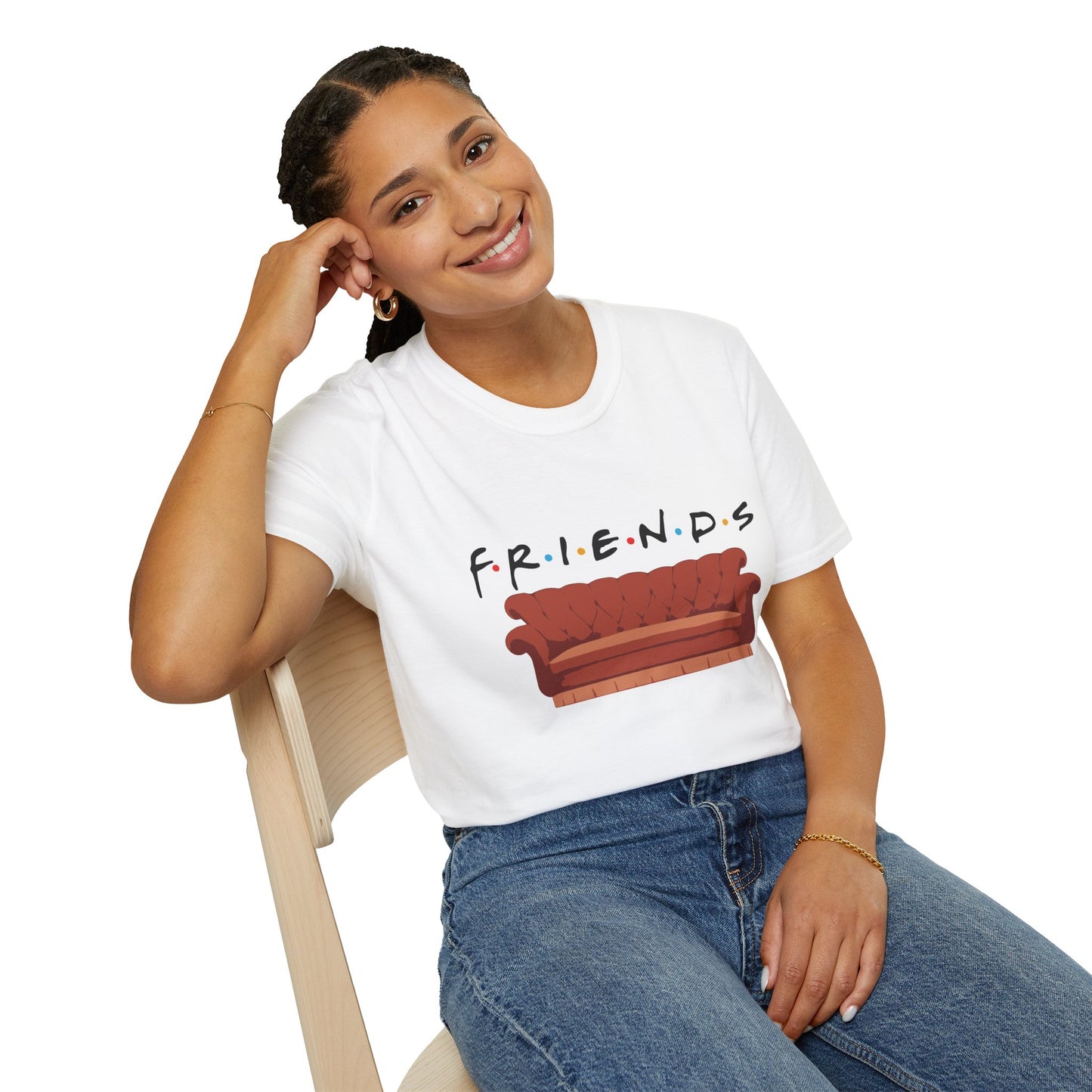 Friends TV Show Couch T-Shirt — Retro Sitcom Logo Tee