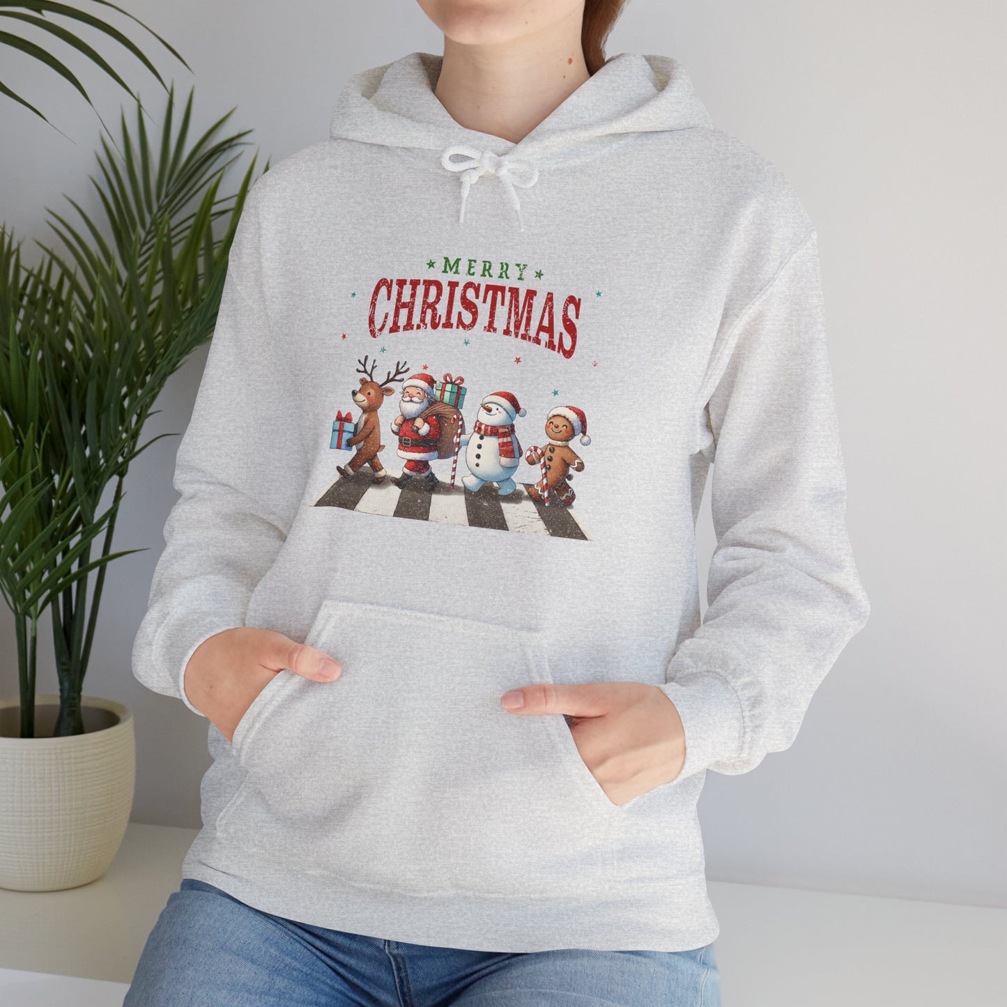 Christmas Choir Hoodie — 'Merry Christmas' Holiday Animal Carolers Sweatshirt