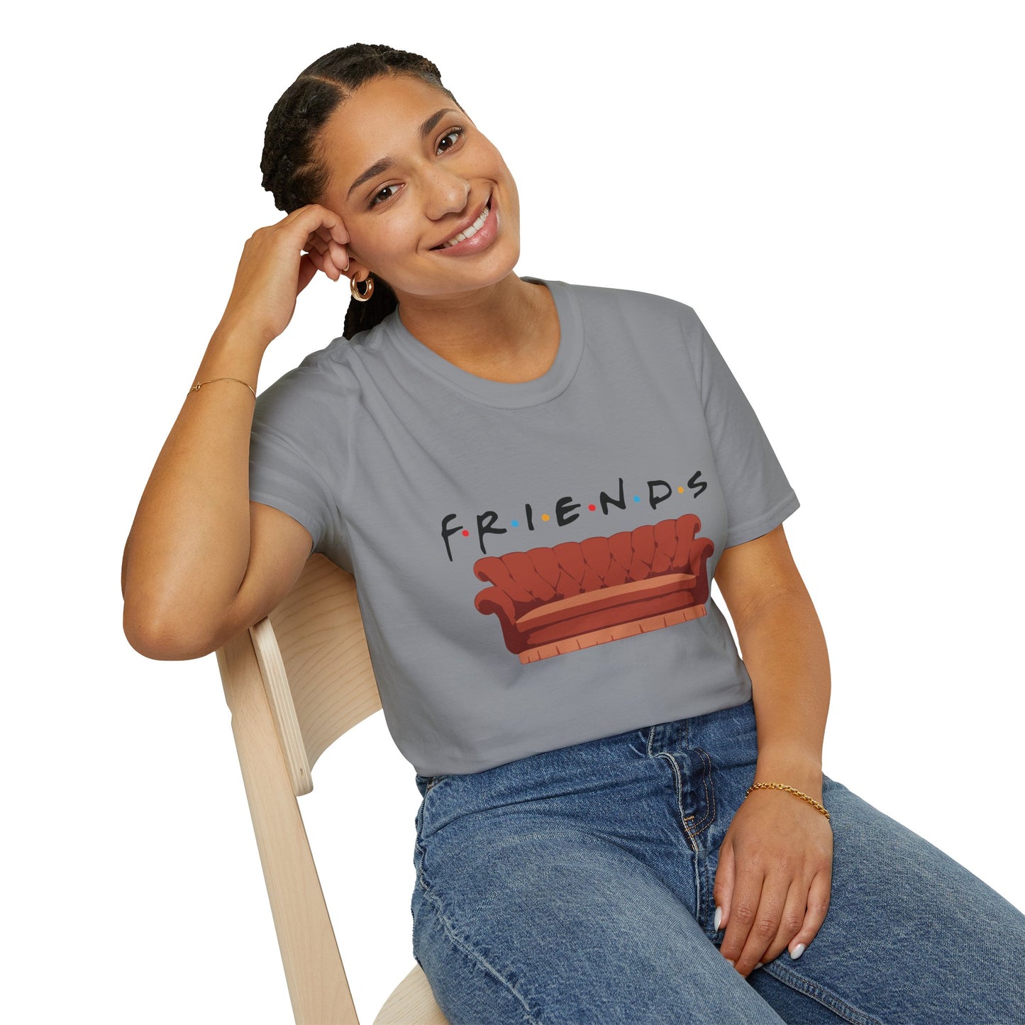 Friends TV Show Couch T-Shirt — Retro Sitcom Logo Tee